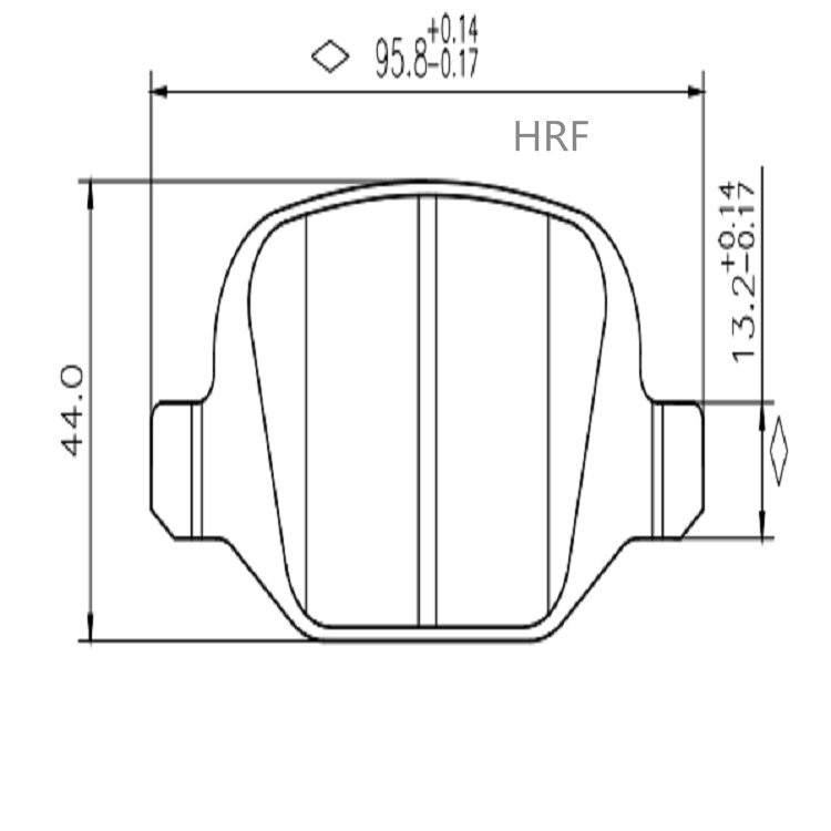 Front Brake Pads for Fiat 500
