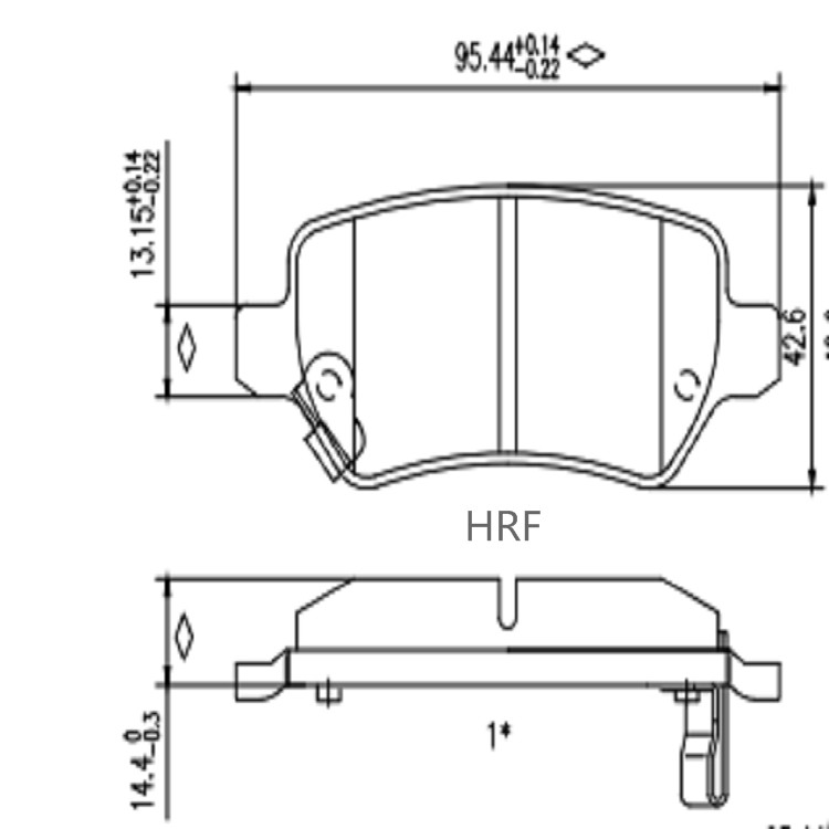 Rear Brake Pads for Vauxhall Astra