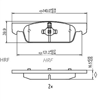 Bremsbeläge für Dacia Sandero