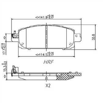 Bremsbeläge für Renault Captur