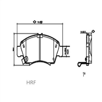Bremsbeläge vorne für Honda Jazz