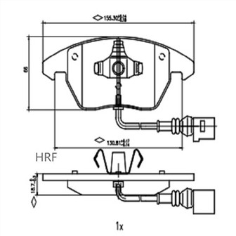 Bremsbeläge vorne für Vw Polo